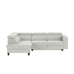 Ecksofa  Zante , grau , Maße (cm): B: 253 H: 95 T: 190.0