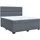 vidaXL Boxspringbett 180 x 200 cm Dunkelgrau