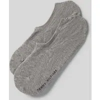 Sneakersocken mit Label-Detail im 2er-Pack, Mittelgrau Melange, 43/46