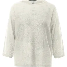 QS Pullover in Glitzeroptik Beige M