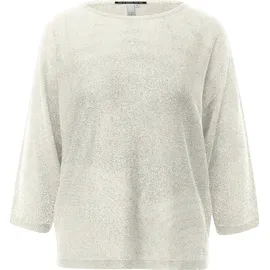 QS Pullover in Glitzeroptik Beige M