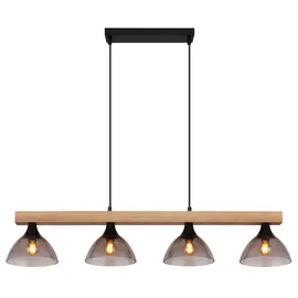 GLOBO Lindi 4-flg. 96 cm rechteckig schwarz matt