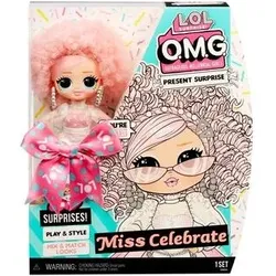 MGA 579755EUC L.O.L. Surprise OMG Birthday Doll- Miss Celebrate