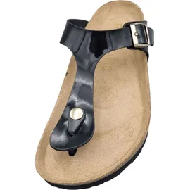 ROHDE Zehentrenner Pantolette Metallic-Optik Alba 5600, Größe:38 EU,