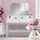 ML-Design - Schminktisch, Frisiertisch Mit 3-tlg. Klappspiegel Und 2 Schubladen, 100 X 40 X 140 Cm, Weiß, Modern, Kosmetiktisch Mit 3 Offenen Fächern, Frisierkommode Schminkkommode Kommode Make-up Tisch