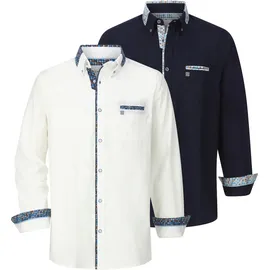Babista Langarmhemd Blau / Schwarz / Weiß XL