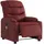 vidaXL Massagesessel Ilar Kunstleder 147 x 80,5 x 0 cm Weinrot mit Fernbedienung