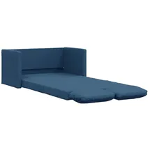 vidaXL Bodensofa mit Schlaffunktion Blau 112x174x55 cm Stoff