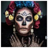 aricona Kontaktlinsen Farblinsen - weiße Jahreslinsen - deckende Halloween Kontaktlinsen weiß ohne Stärke