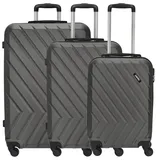 Travelite Quick Trolley Koffer-Set 3-tlg. grau/anthrazit