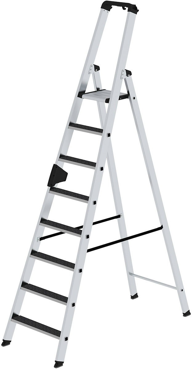Munk Stufen-Stehleiter einseitig begehbar mit clip-step R13 8 Stufen - 041628