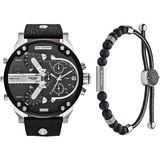 Diesel Herren Analog Quarz Uhr mit Leder Armband DZ7313 Herren-Seilarmbadn Achat DX1151040