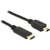 Delock USB Kabel C -> Mini-B St/0.50m Schwarz