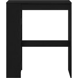 vidaXL Bartisch mit Regal 90 x 40 x 103,5 cm Schwarz Eichen-Optik