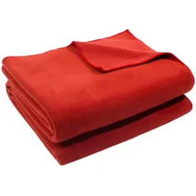 Zoeppritz Soft-Fleece Decke 160 x 200 cm rust
