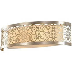 Arabesque 2-flammige Wandleuchte - Blattsilber-Patina