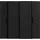 Forte Schiebetürenschrank Kalixtus 200,1 x 190,5 x 61,6 cm Schwarz