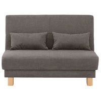 Schlafsofa HOME AFFAIRE "Luisant" Sofas Gr. B/H/T: 120 cm x 86 cm x 95 cm, Chenille, grün (khaki) Schlafsofa Schlafsofas Einzelsofas Sofas vom Sofa zum Bett mit einem Handgriff, in 4 Breiten, Nierenkissen