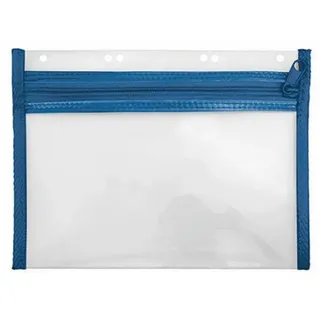 Veloflex Reißverschlussbeutel VELOBAG® transparent/blau 0,3 mm, 1 St.