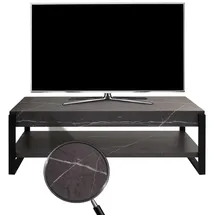 Mendler HWC-L53 Fernsehtisch Lowboard 42x120x44cm Grau Metall