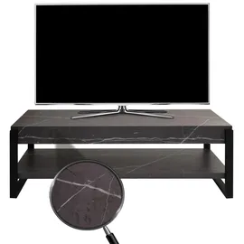 Mendler HWC-L53 Fernsehtisch Lowboard 42x120x44cm Grau Metall