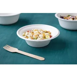 kompostierbare Schalen aus Bagasse 300ml (50 Stück)