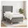 vidaXL Boxspringbett 100 x 200 cm Dunkelgrau