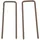 Outsunny Scherengitter 52-405 cm 31 x 103,5 cm Braun