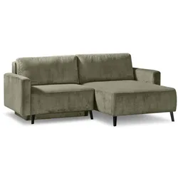 Ecksofa Hagen Cord Grün
