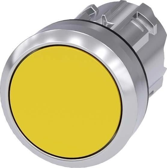 Siemens Pushbutton 22mm round metal shiny yellow, Automatisierung
