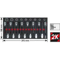 Innensechskant-Schraubendreher-Einsatz-Sortiment V5097, 24-teilig