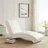 SalesFever Relaxliege PASEH Kunstleder 60 x 81 x 171 cm Weiß mit Liegeposition
