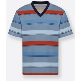 Sieh an! Schlafanzug Shorty Kurzarm Blau/Rot 48/50