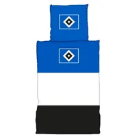 Hamburger SV Bettwäsche 2023 Blau/Weiß/Schwarz Unisex 80