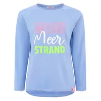 Zwilling Zwillingsherz Hoodie »"Moin Meer Strand"«, mit Used-Look Kanten und maritimer Stickerei Zwillingsherz Blau SM (S/M)