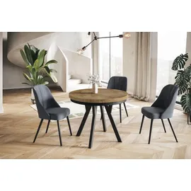 alpi möbel EVO Ø 100-200 cm schwarz