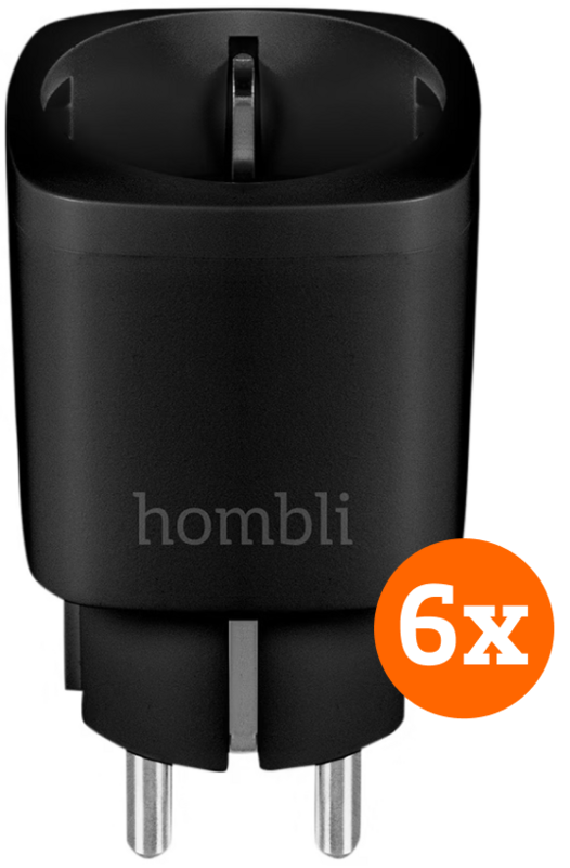 Hombli Smart Plug Schwarz 6er-Pack
