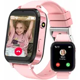 clleylise 4G Smartwatch Kinder mit GPS und Telefon, Kinder Smartwatch, Armbanduhr Kinder Junge, Smart Watch Kinder, Kinderuhr mit Voice Chat/HD-Videoanruf/SOS/Wasserdicht/Spiel/Wecker