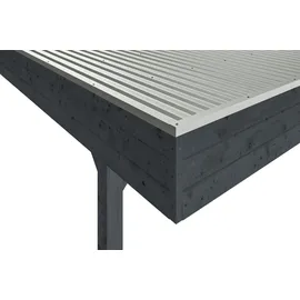 SKANHOLZ Friesland Hybrid 5,57 x 5,55 m anthrazit inkl. Rück- und Seitenwände