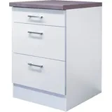 Flex-Well Unterschrank Lucca 60 x 60 x 85 cm Weiß