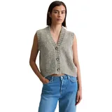 Marc O'Polo regular fit, Strickweste aus Schurwoll-Mix, Hellgrau melange), L