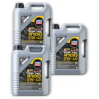 3x 5L LIQUI MOLY 3701 Motoröl Top Tec 4100 5W-40 Motorenöl Leichtlauf Motor Öl