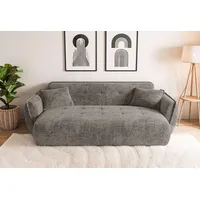 Home Affaire Big-Sofa HOME AFFAIRE "MIRELDA Design-Sofa mit Steppungen, hoher Sitzkomfort, Breite 251 cm", braun, B:251cm H:81cm T:116cm, 100% Polyester, Sofas, Big-Sofa, elegant und bequem, enthält 2 Zierkissen, belastbar bis 480kg