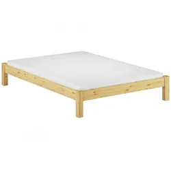 Erst-Holz Bettgestell Kiefer natur Einzelbett 120x200 Massivholzbettgestell mit Matratze 60.35-12 M