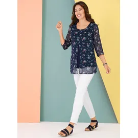 Classic Basics Longbluse blau 46