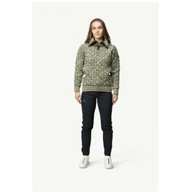 Devold Svalbard Wool Zip Neck Olive / Offwhite XL