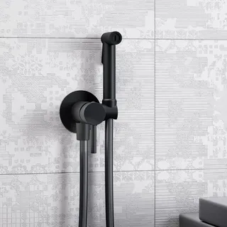 Megabad Loft 2.0 Bidet-/WC-Handbrauseset, Badarmaturen, schwarz matt