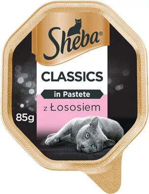 SHEBA® Classics 22x85g mit Lachs - Katzennassfutter in Pastete (Rabatt für Stammkunden 3%)