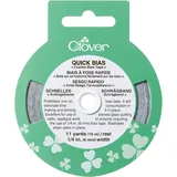 Clover Schnelles Schraegband:6mm x 10m: Silber, Silver, OS