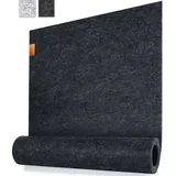 MIQIO Tischläufer waschbar, dunkelgrau-anthrazit, aus Filz, 40 x 150 cm